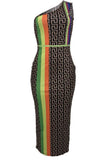 Polyester Fashion Sexy Spaghetti Strap Sleeveless Slip Sheath Ankle-Length asymmetrical bandage Char