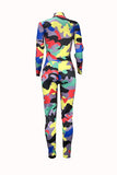 Fashion Casual Camouflage Multicolor Jumpsuit