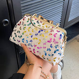 Casual Butterfly Print Patchwork Chains Bags