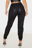 Fashion Casual Solid Color Black Pants
