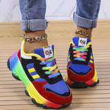 Casual Patchwork Round Comfortable Sport Shoes
