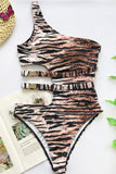 Sexy Printed Multicolor One-piece Swimsuit