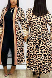 cardigan Leopard Print Camouflage Lips Print Print Long Sleeve Outerwear