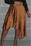 Fashion Sexy Gold Leopard Skirt