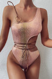 Sexy Fashion Print One-piece Swimsuit