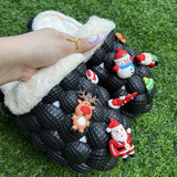 Casual Living Patchwork Round Keep Warm Out Door Shoes