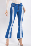 Trendy Patchwork Blue Jeans