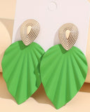 1Pair Vintage Leaf Shape Geometric Earrings