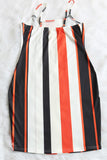Sexy Striped Multicolor Sling Bodycon Dress