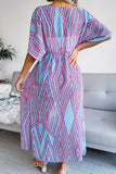 Casual Print Bandage Split Joint Swimwears Cover Up