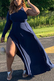 Sexy Off-The-Shoulder Plus Size Irregular Dress