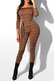 Sexy Fashion bandage Asymmetrical Solid Geometric Long Sleeve one word collar Jumpsuits