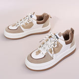 Casual Sportswear Daily Patchwork Frenulum Contrast Round Comfortable Out Door Shoes