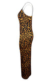 Sexy Fashion Leopard Print Suspender Dress (Without Waist Chain)