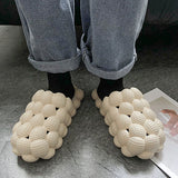 Casual Living Hollowed Out Solid Color Slippers