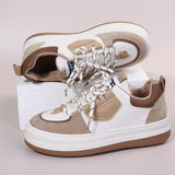 Casual Sportswear Daily Patchwork Frenulum Contrast Round Comfortable Out Door Shoes