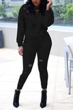 Casual Sportswear Long Sleeve V Neck Regular Sleeve Regular Solid Two Pieces