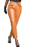 Fashion Street Adult Faux Leather Solid Pants Skinny Bottoms