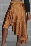Fashion Sexy Gold Leopard Skirt