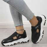 Casual Hollowed Out Patchwork Contrast Round Comfortable Out Door Shoes