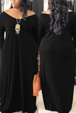 Fashion Casual Hooded Black Loose Dress