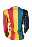Casual Striped Multicolor Long Sleeve T-shirt