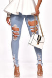 Fashion Casual Street Skinny Solid Bottoms