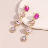 Casual Daily Patchwork Rhinestone Earrings