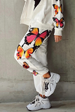 Fashion Casual Sportswear Harlan Butterfly Print Trousers