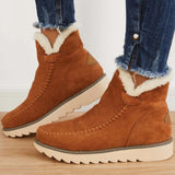 Casual Patchwork Solid Color Keep Warm Comfortable Shoes