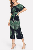 Sexy Fashion Printed Multicolor Wide Leg Jumpsuit