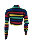 Casual Striped Multicolor Blending Shirts
