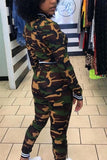 Fashion Casual Camouflage Long Sleeve Sports Suit