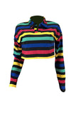 Casual Striped Multicolor Blending Shirts
