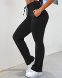 Lace up Quick Dry Active Flared Pants
