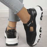 Casual Hollowed Out Patchwork Contrast Round Comfortable Out Door Shoes