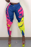 Fashion Casual Printed Colorful Sports Trousers