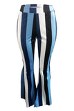 Euramerican  Striped  Blue  Pants