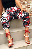 Trendy Camouflage Red Pants